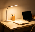 Dimmable LED Desk Lamp with USB Charging Port, 5 Color Modes Eye-Caring Table Light Auto Timer for Office Study Bedroom