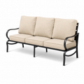 Outdoor Patio Sofa Set PE Rattan Wicker Conversation Furniture Waterproof Cushioned Garden Sofa for Backyard Balcony Poolside Porch