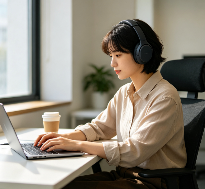 Over Ear Bluetooth Headphones with Active Noise Cancelling, Wireless Stereo Headsets with Microphone Deep Bass for Travel Work Gaming