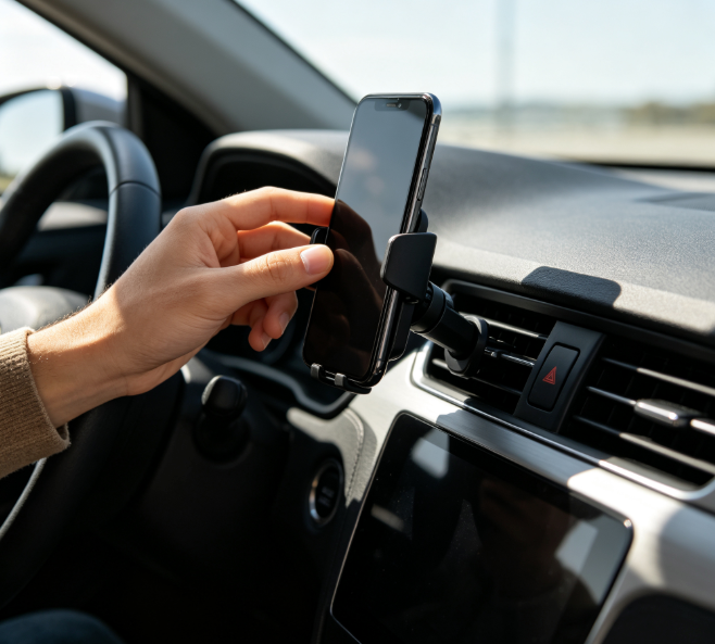 Universal Car Phone Mount, 360° Rotatable Air Vent Cell Phone Holder Stable Anti-Shake Car Mount Fit All Smartphones